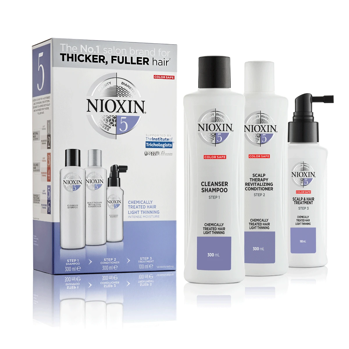 Nioxin 3D Verzorgingssysteem Kit 5 Nioxin 3D Verzorgingssysteem Kit 5 -Winkel Voor Haarverzorgingsproducten 341 01