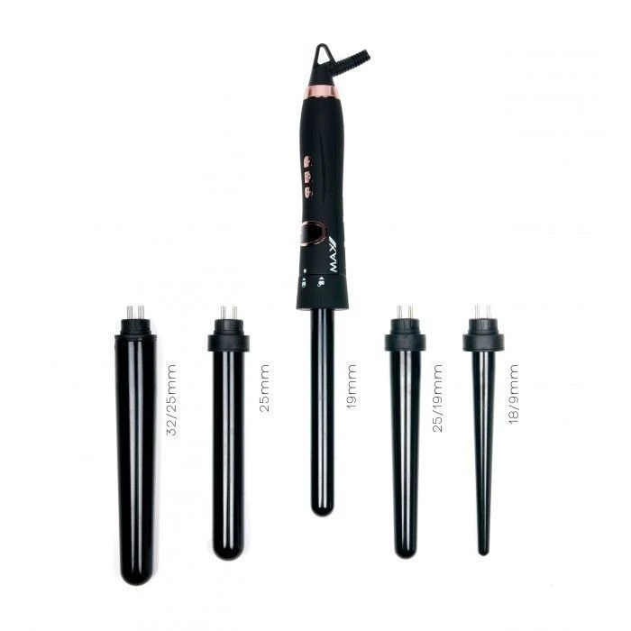 Max Pro Miracle 5in1 Krultang zwart Max Pro Miracle 5in1 Krultang Zwart -Winkel Voor Haarverzorgingsproducten 5in1 2