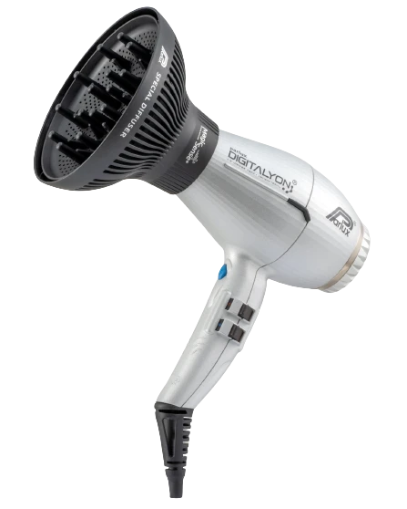 Parlux Föhn Digitalyon inclusief Diffuser Silver Parlux Föhn Digitalyon Inclusief Diffuser Silver -Winkel Voor Haarverzorgingsproducten foto parlux digitalyon argento magicsense 02 removebg preview