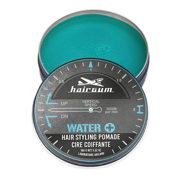 Hairgum Water+ Hair Styling pomade 100gr Hairgum Water+ Hair Styling Pomade 100gr -Winkel Voor Haarverzorgingsproducten hg100water pic 2 1
