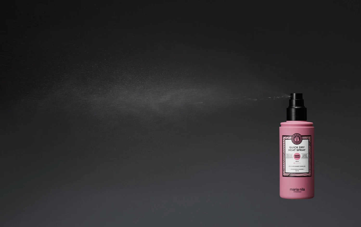 Maria Nila Quick Dry Heat Spray 150ml Maria Nila Quick Dry Heat Spray 150ml -Winkel Voor Haarverzorgingsproducten img s f 3860 quick dry heat spray formula