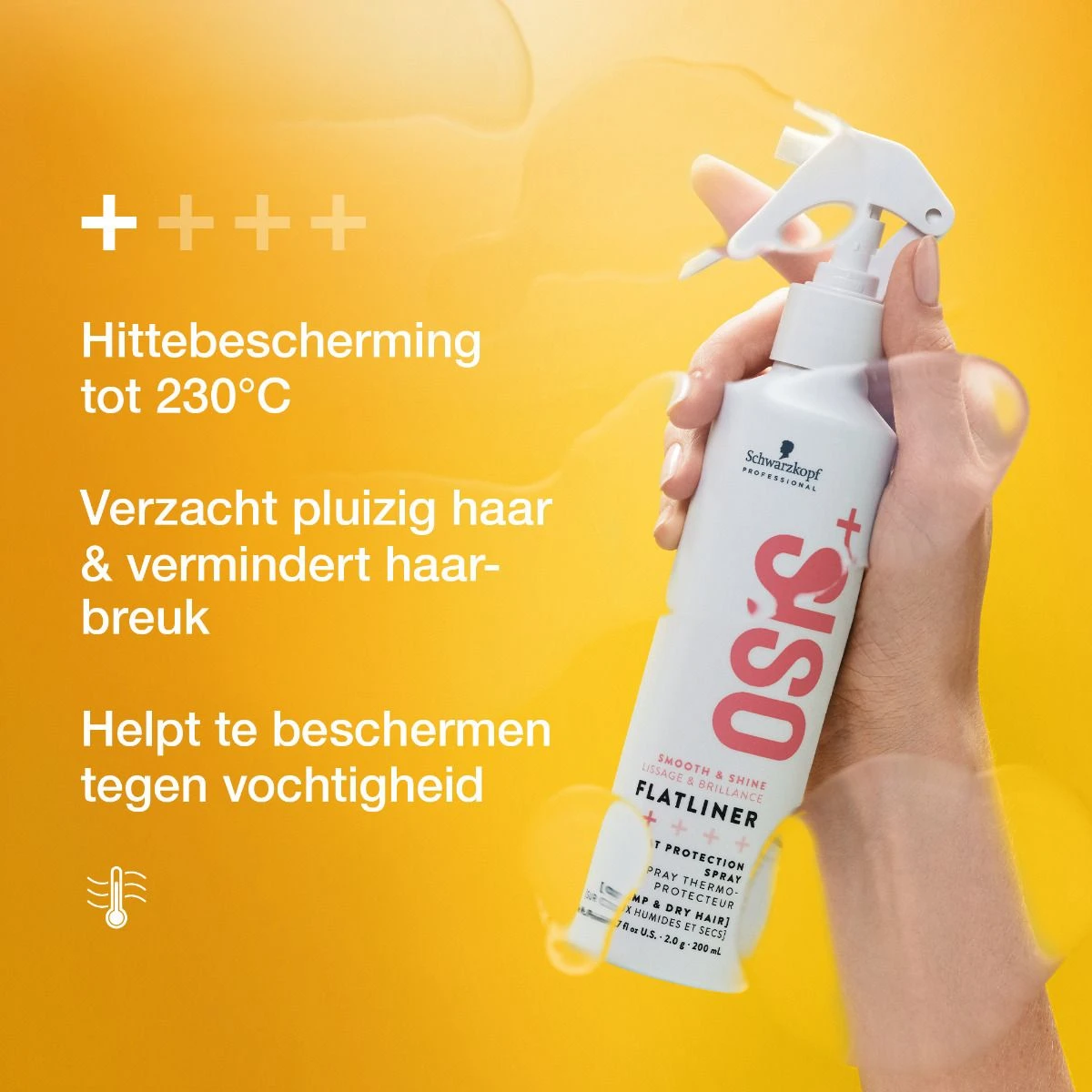 Schwarzkopf OSiS+ Flatliner Heat Protection Spray 200ml Schwarzkopf OSiS+ Flatliner Heat Protection Spray 200ml -Winkel Voor Haarverzorgingsproducten