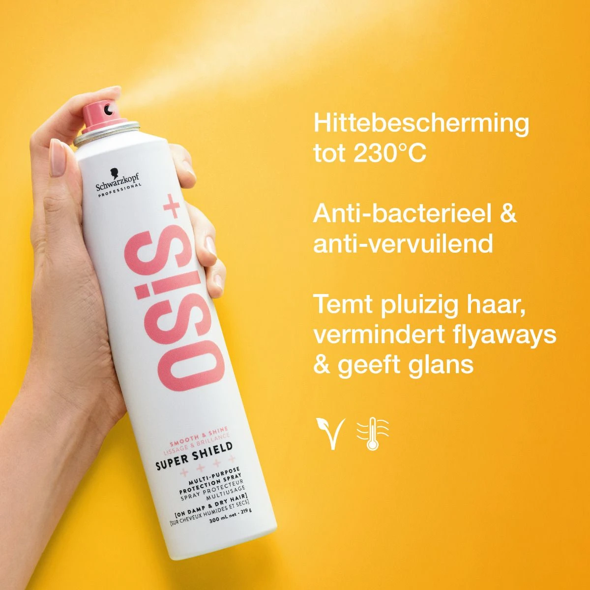 Schwarzkopf OSiS+ Super Shield Multi-Purpose Protection Spray 300ml Schwarzkopf OSiS+ Super Shield Multi-Purpose Protection Spray 300ml -Winkel Voor Haarverzorgingsproducten osis benefits super