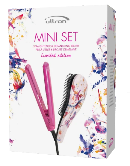 Ultron Mini Straightener Set Splash Ultron Mini Straightener Set Splash -Winkel Voor Haarverzorgingsproducten ultron miniset straightenersplash removebg preview